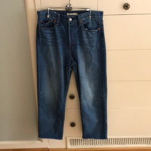 Levi wedgie straight jeans